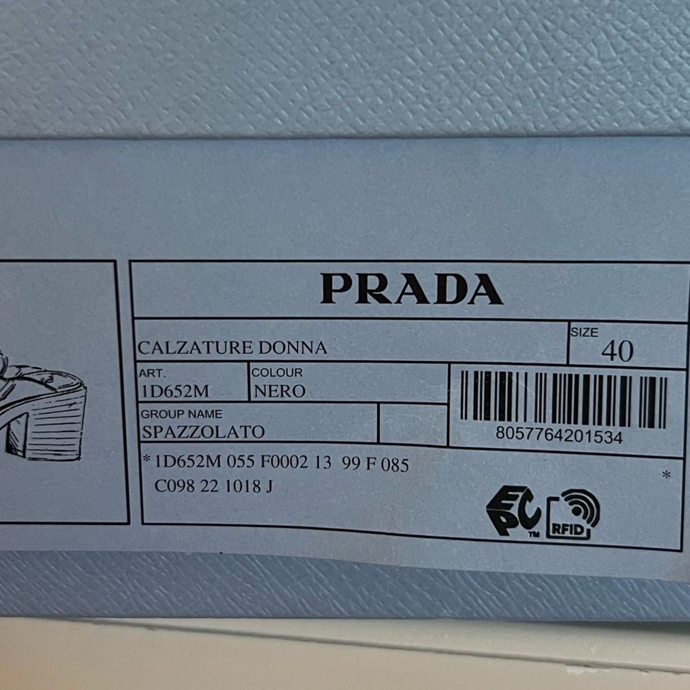 Prada Black Glossy Women's Mule Loafers - Picture 8 of 11
